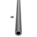 Set of 8 universal trampoline foams for Ø25mm net posts