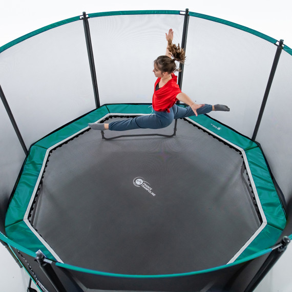 14ft Octopulse 430 Trampoline - Green