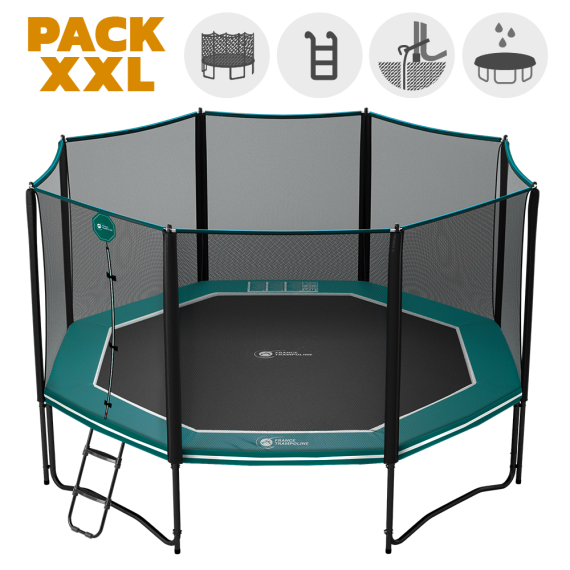 15ft Octopulse 460 Trampoline - Pack XXL- Green 15ft Octopulse 460 Trampoline - Pack XXL- Green