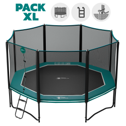 15ft Octopulse 460 Trampoline - Pack XL - Green