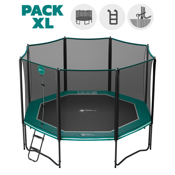 Trampoline Octopulse 390 - Pack XL - Vert Trampoline Octopulse 390 - Pack XL - Vert