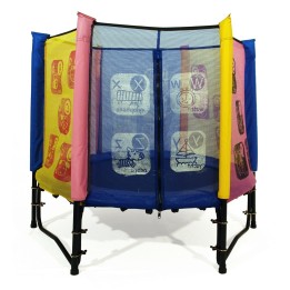 My first trampoline with net
