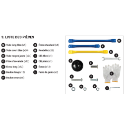 Pièces détachées pour dôme d'escalade 1m80