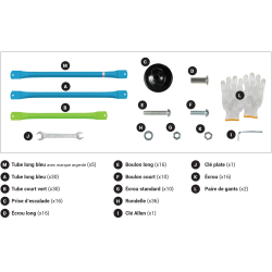 Spare parts for 10ft climbing dome