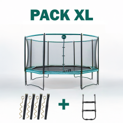 Trampoline Octopulse 460 - Pack XL - Vert