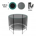 Filet premium avec 6 montants pour trampoline Ø 300