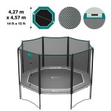 Filet textile pour trampoline Octopulse & Waouuh 460 - vert