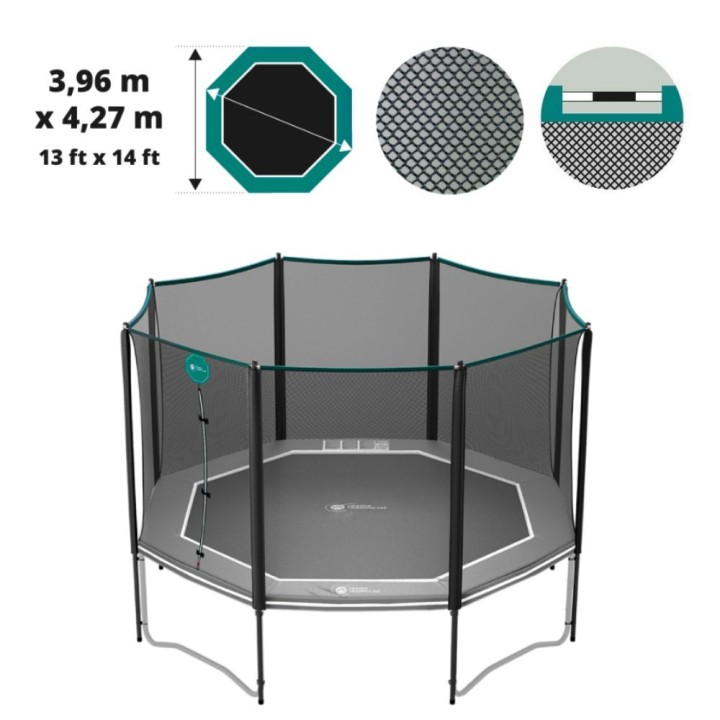 Filet textile pour trampoline Octopulse & Waouuh 430 - vert