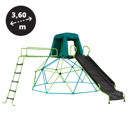Aire de jeux avec dôme d'escalade 3,60 m