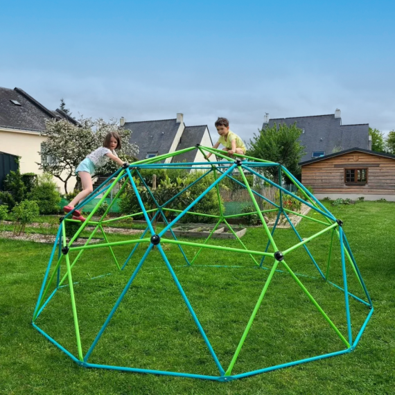 Aire de jeux avec dôme d'escalade 3,60 m