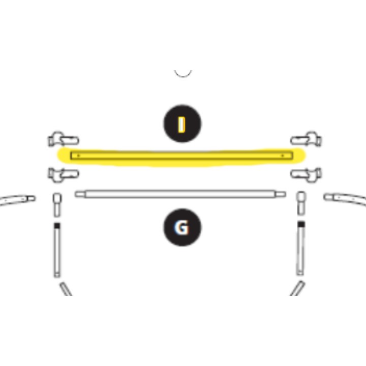 Ovalie 360 frame arc - reinforcement bar (length)