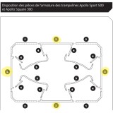 Tube Apollo Sport 300 - Piece 3 - tube droit