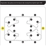 Tube No. 3 for Apollo Sport 500 - 400 trampoline