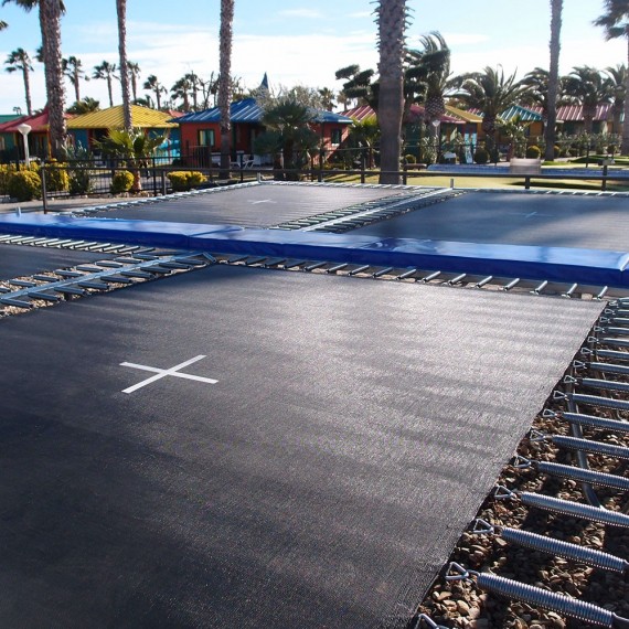 Aero 265 squares battery of trampolines