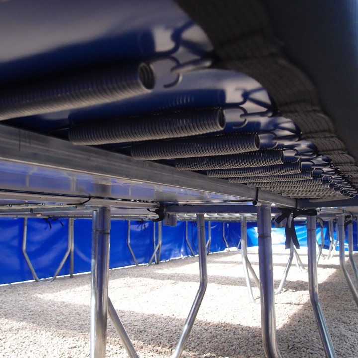 Aero 265 squares battery of trampolines