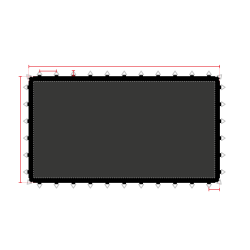 Toile de saut sur-mesure pour trampoline profesionnel Toile de saut sur-mesure pour trampoline profesionnel