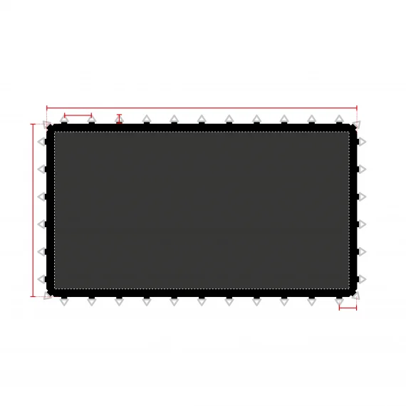 Toile de saut sur-mesure pour trampoline profesionnel