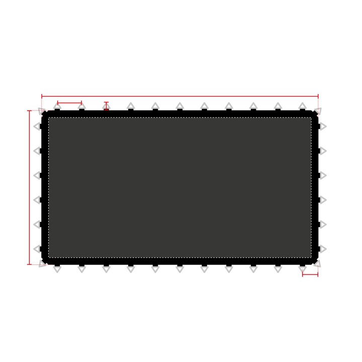 Toile de saut sur-mesure pour trampoline profesionnel