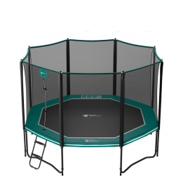 13ft Octopulse 390 Trampoline - Pack XL - Green