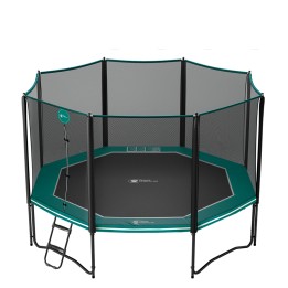 14ft Octopulse 430 Trampoline - Pack XXL - Green