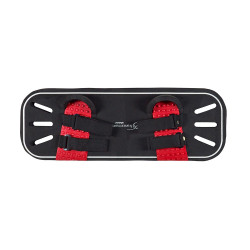 Zoom sur l'attache des pieds sur la planche
