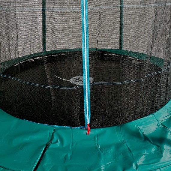 Trampoline enfant Ø 3,66 m 8 poteaux accessoires inclus bleu