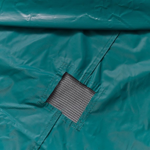 Housse de protection pour trampoline avec sorties d'eau de pluie