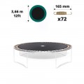 12ft trampoline jumping mat for 72 springs of 165 mm 12ft trampoline jumping mat for 72 springs of 165 mm