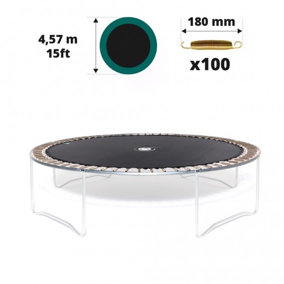 15ft trampoline jumping mat for 100 springs of 180 mm