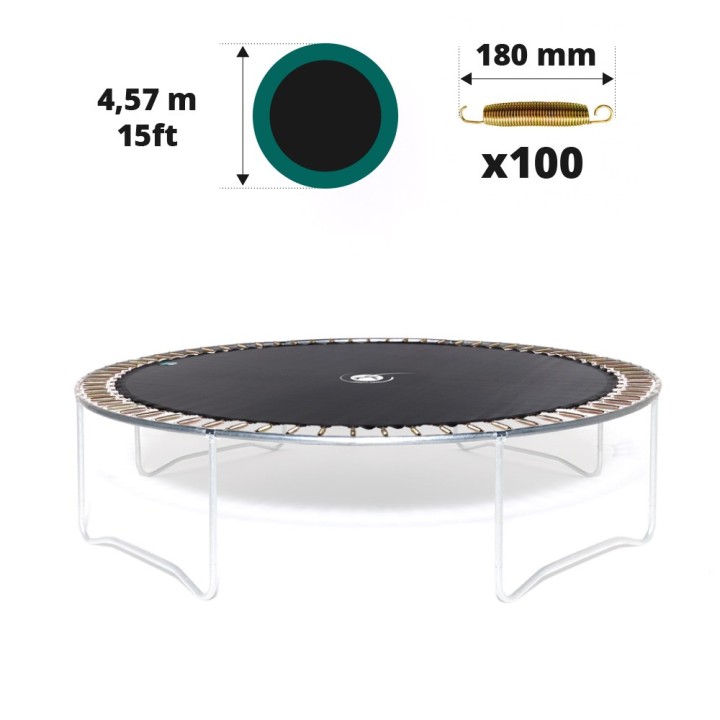 Toile de saut pour trampoline Ø 457 à 100 ressorts 180 mm