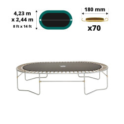 Toile de saut pour trampoline pliée