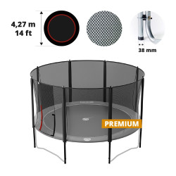 Filet premium avec 8 montants pour trampoline Ø 427