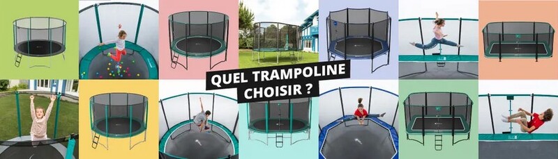 Trampoline rond, trampoline ovale, octogonal ou rectangulaire