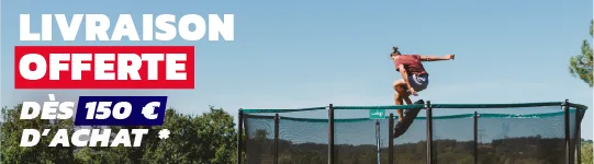 Frais de port offert à partir de 150€ en Mondial Relay et DPD en France continentale.