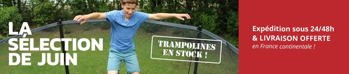 Trampolines en stock  : la sélection de juin !