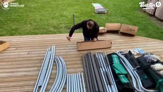 Ovalie 490 garden trampoline from France Trampoline - Unboxing and first impressions