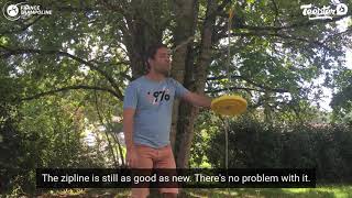 Indiana zip line from France Trampoline - 3 months experience