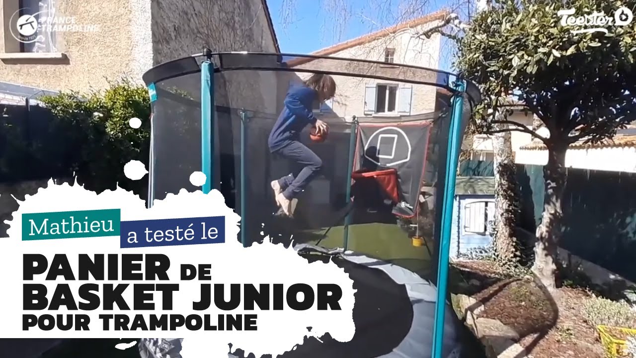 Panier de basket junior pour trampoline de jardin - Présentation client du produit