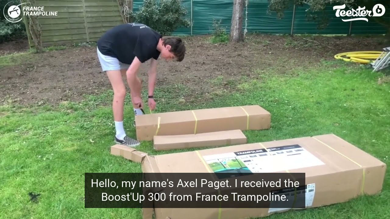 Garden Trampoline Pack Boost Up 300 from France Trampoline - Unboxing & Reviews