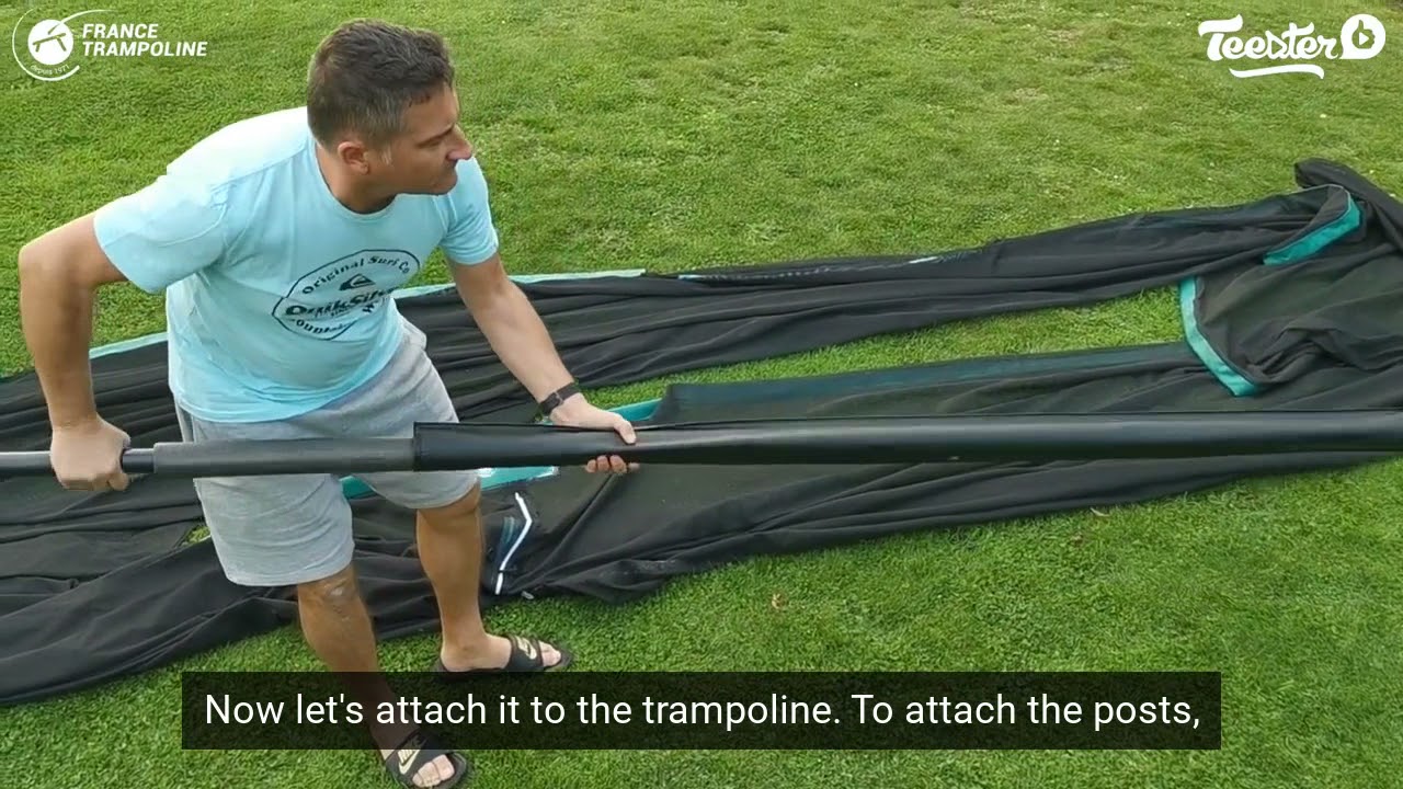 Trampoline Pack Apollo Sport 400 from France Trampoline - Assembly and installation of the net