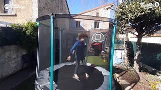 Junior basketball hoop for garden trampoline - Product overview