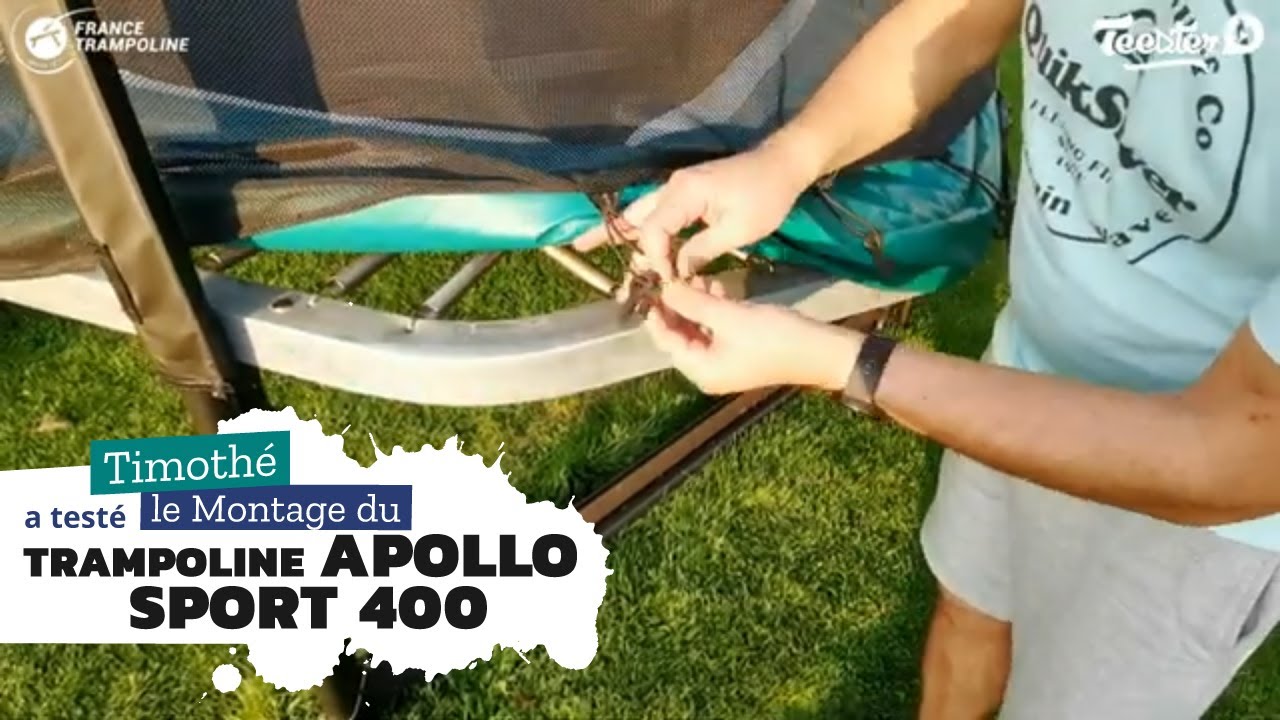 Trampoline Pack Apollo Sport 400 de chez France Trampoline - Montage et installation du filet