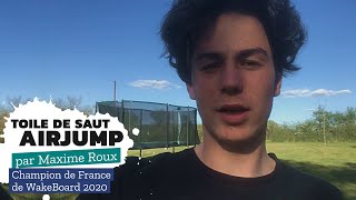 Maxime Roux teste la toile AirJump pour France Trampoline 💥