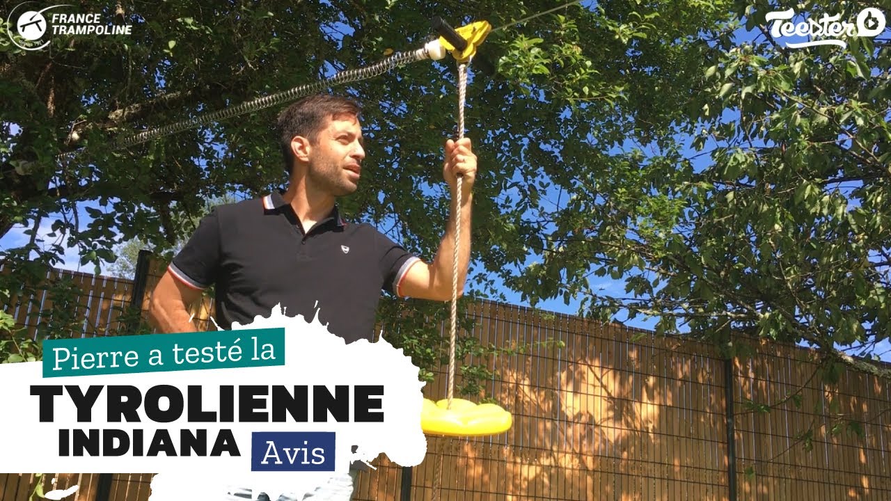 Tyrolienne Indiana de chez France Trampoline - Unboxing