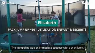 Jump Up 460 garden trampoline from France Trampoline - Children use & Safety