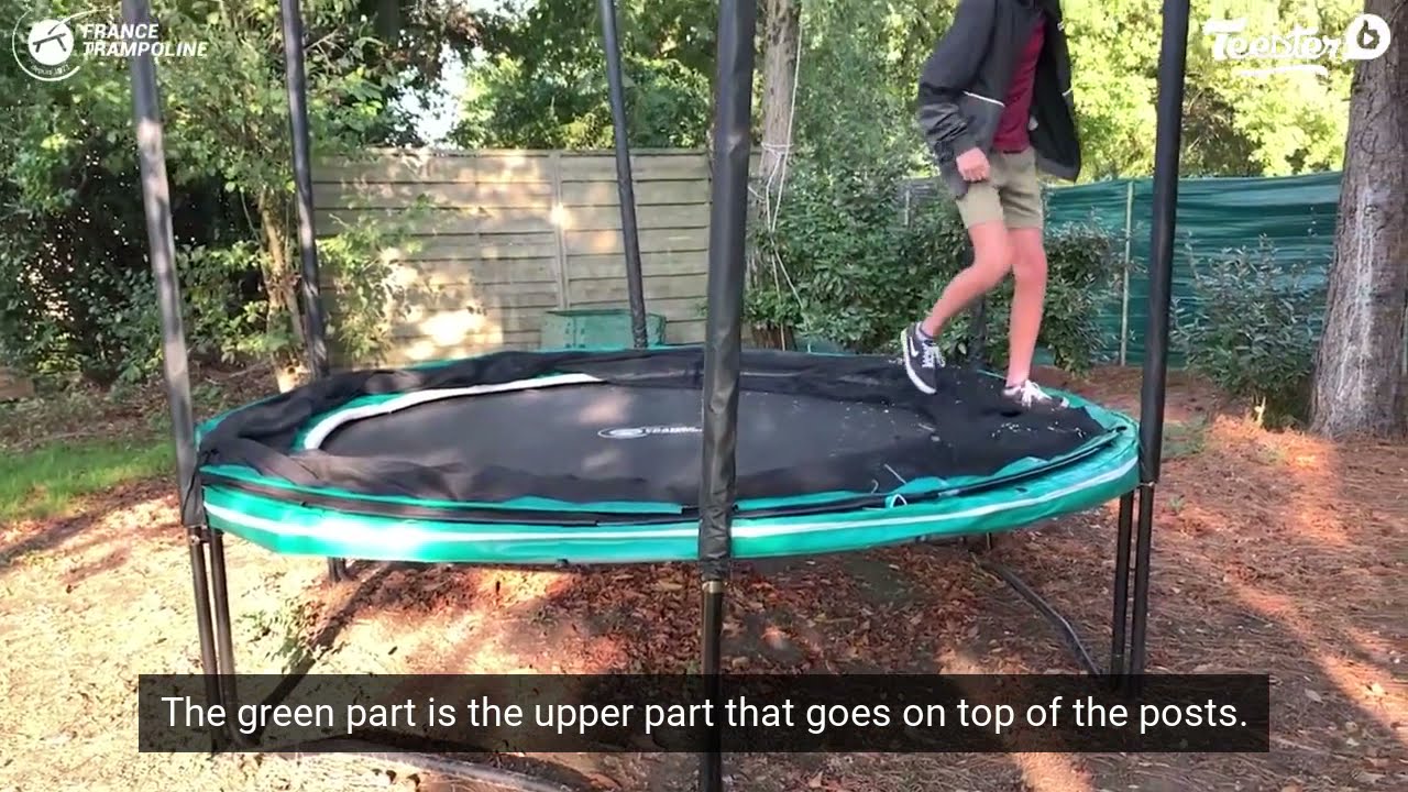 Trampoline Pack Boost Up 300 from France Trampoline - Assembly and installation of the net