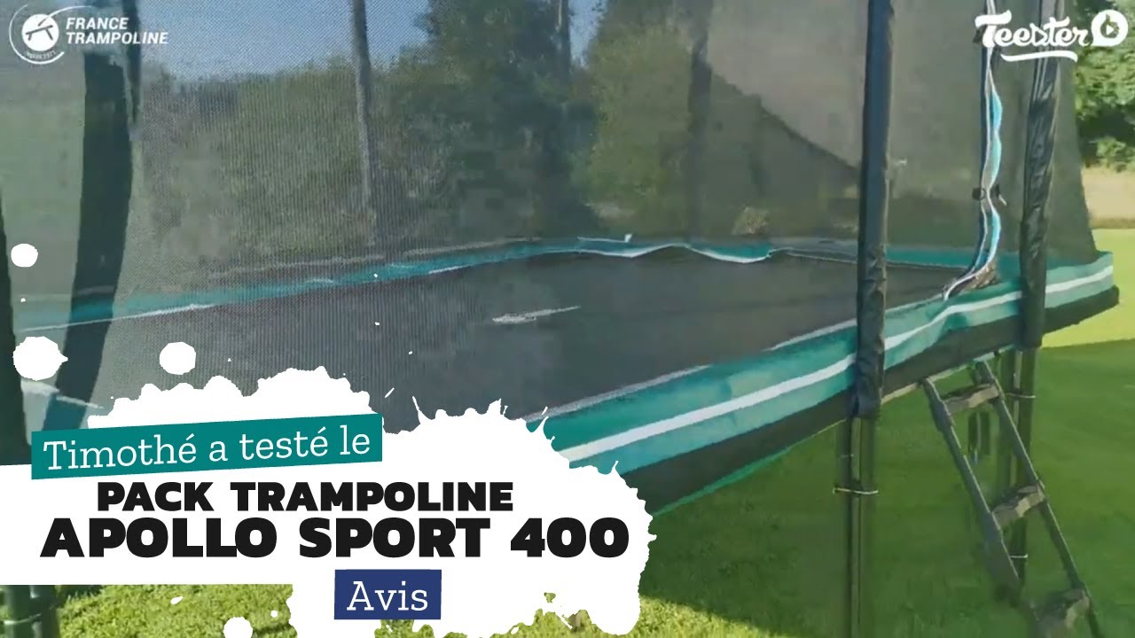 Trampoline Pack Apollo Sport 400 chez France Trampoline - Utilisation et témoignage
