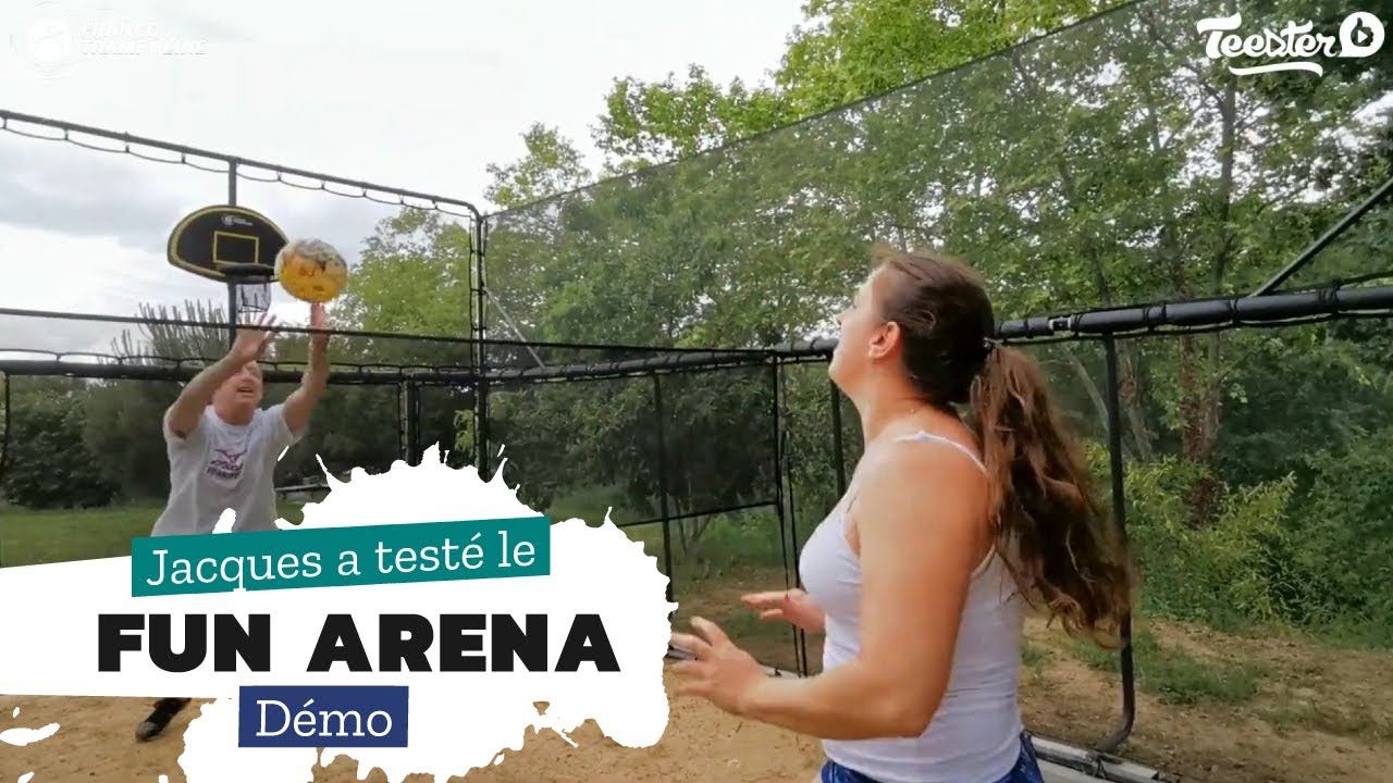 Le terrain multi-sport Fun Arena de chez France Trampoline - Démonstration