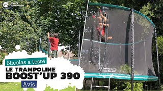 Trampoline Pack Boost Up 390 chez France Trampoline - Expérience de saut