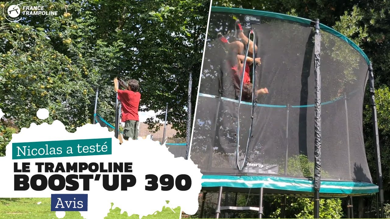 Trampoline Pack Boost Up 390 chez France Trampoline - Expérience de saut